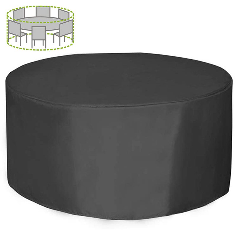 Outdoor Furniture European - 12 Ukuran Penutup Furnitur Bulat 210D