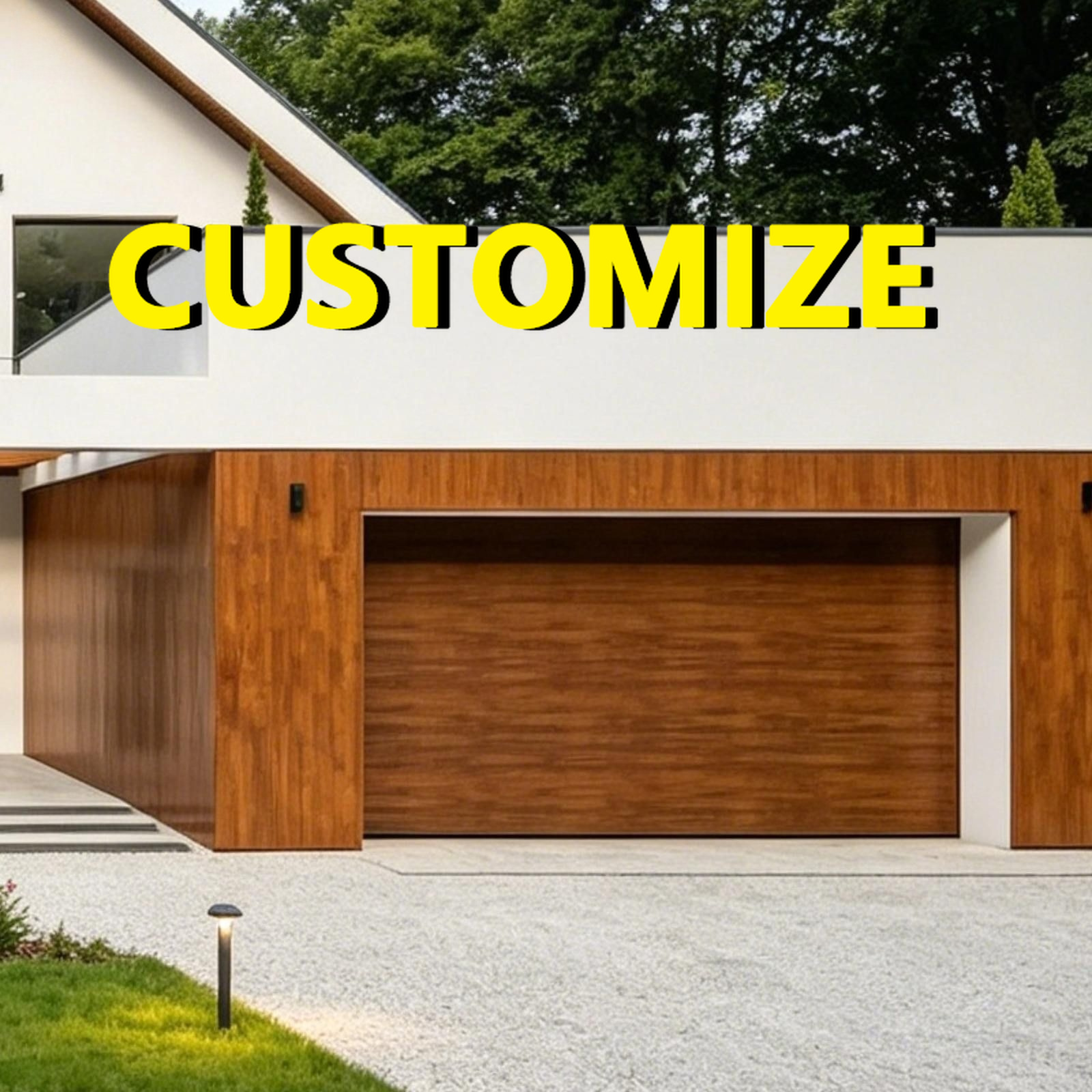Outdoor Furniture European - Pintu Garasi Aluminium Tahan Cuaca Anti