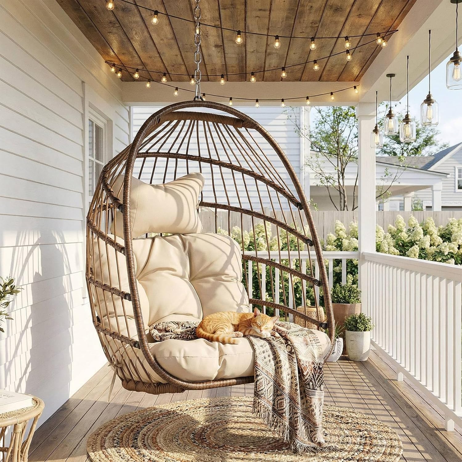 Outdoor Furniture Egg Chair - Kursi Telur Gantung Luar Ruangan Tanpa