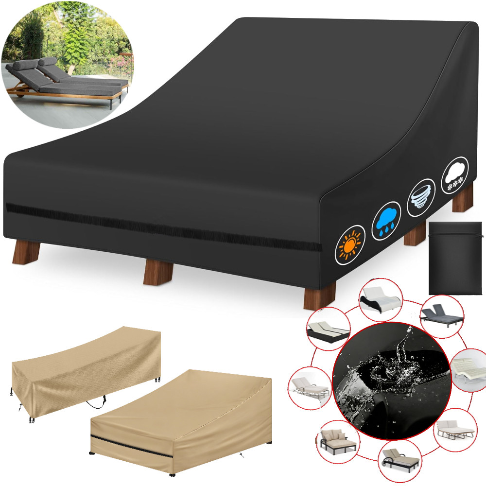 Outdoor Furniture For Pool - Penutup Kursi Santai Teras Lebar Ganda/Tunggal