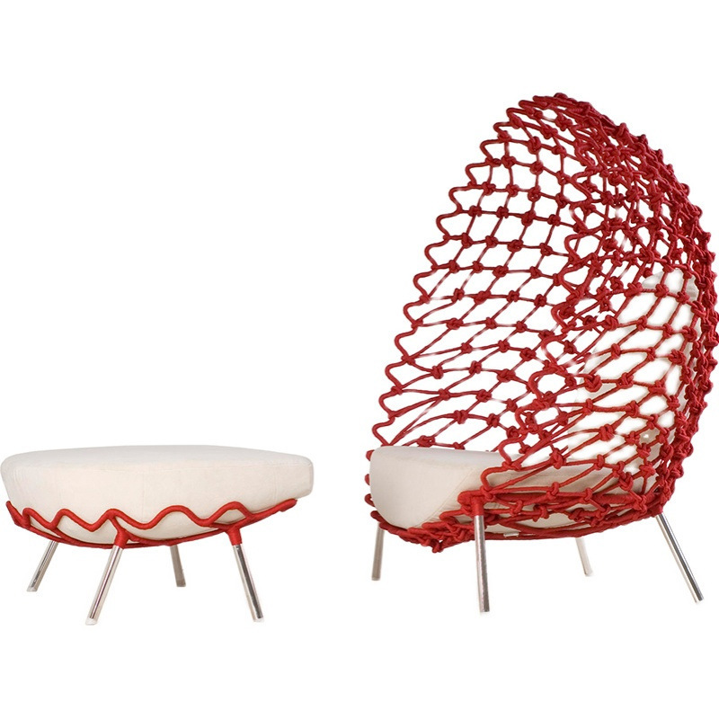 Outdoor Furniture Egg Chair - Kursi rotan berbentuk telur minimalis modern