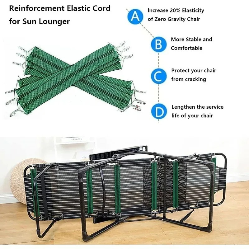 3/6 Buah Sabuk Elastis Penahan - Deck Chair Lounger ulasan dan harga