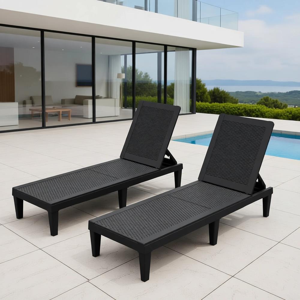 Set 2 Kursi Sandaran 5 Posisi  - Deck Chair Lounger ulasan dan harga