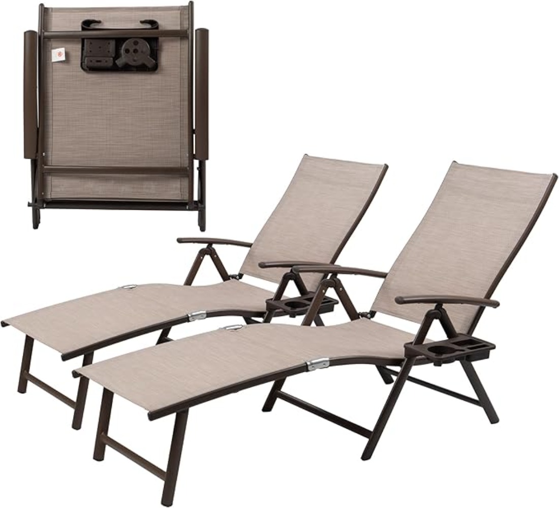 Kursi Santai Berbahan Aluminiu - Deck Chair Lounger ulasan dan harga