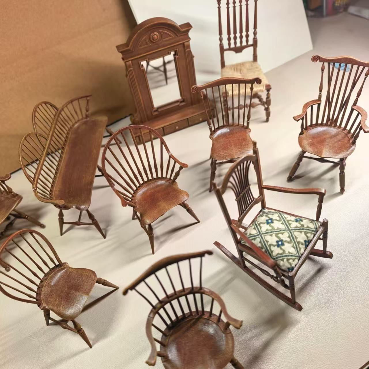 Set Kursi Windsor Antik Skala  - Outdoor Furniture Vintage ulasan dan harga