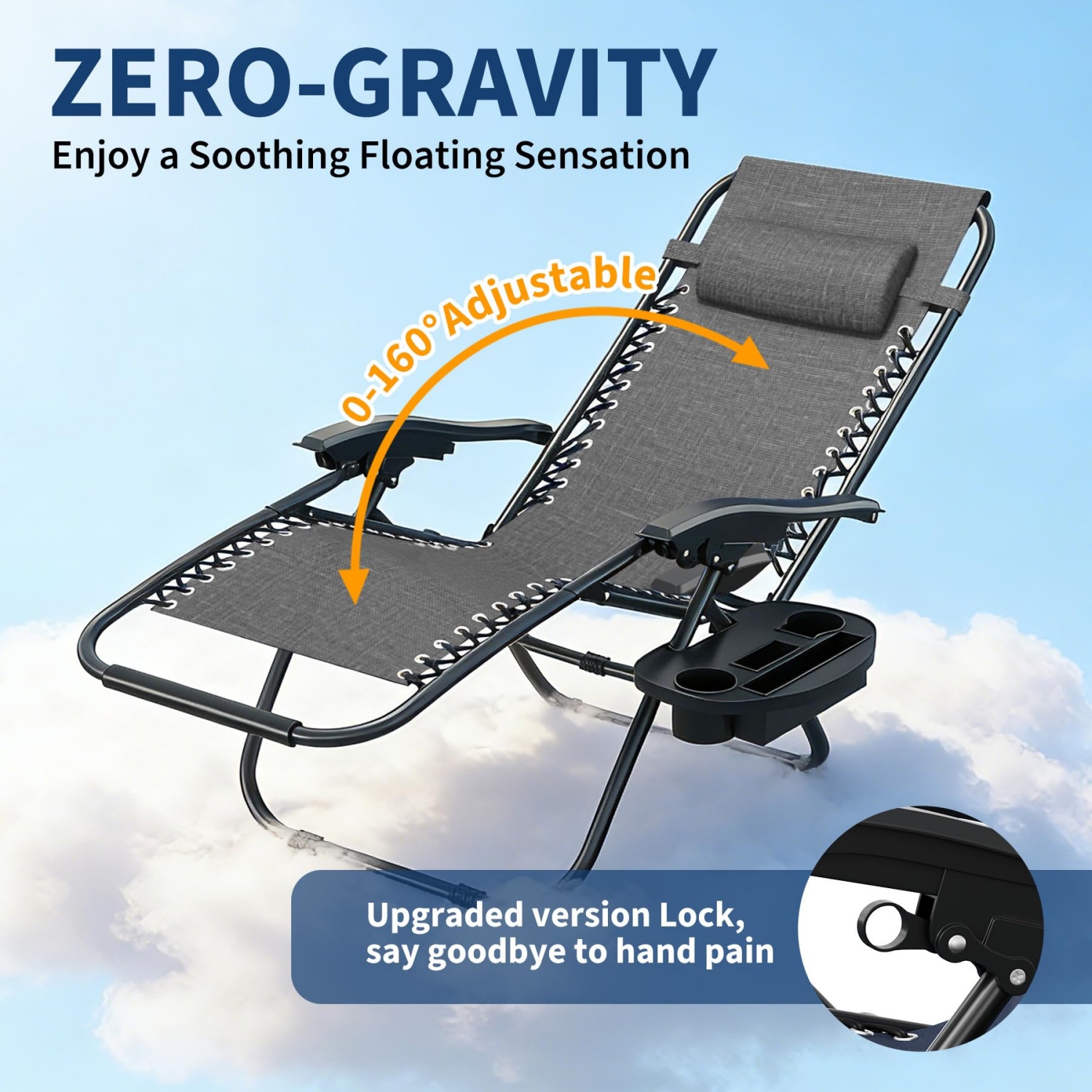 2 Paket Kursi Zero Gravity den - Deck Chair Lounger ulasan dan harga