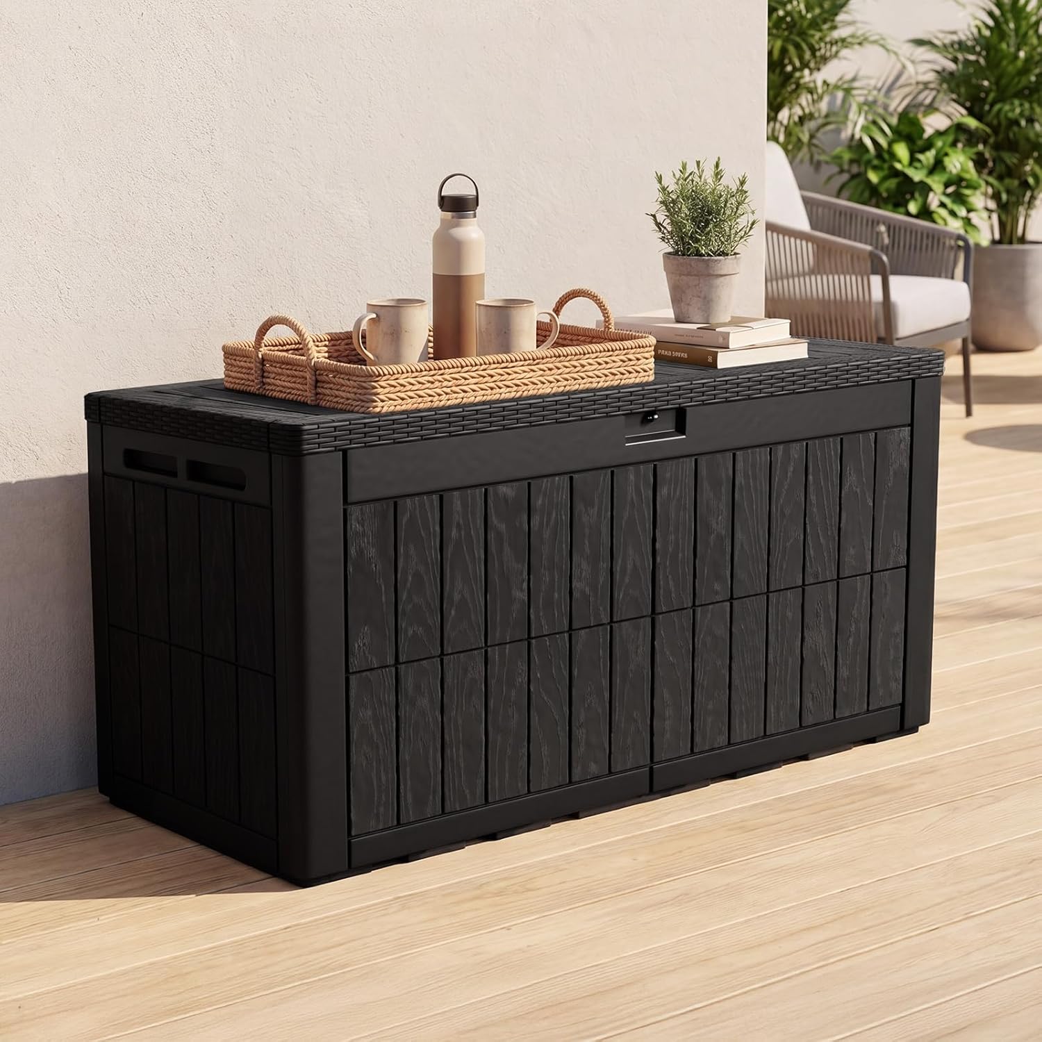 Kotak Penyimpanan Resin 120 Ga - Outdoor Furniture For Pool ulasan dan harga