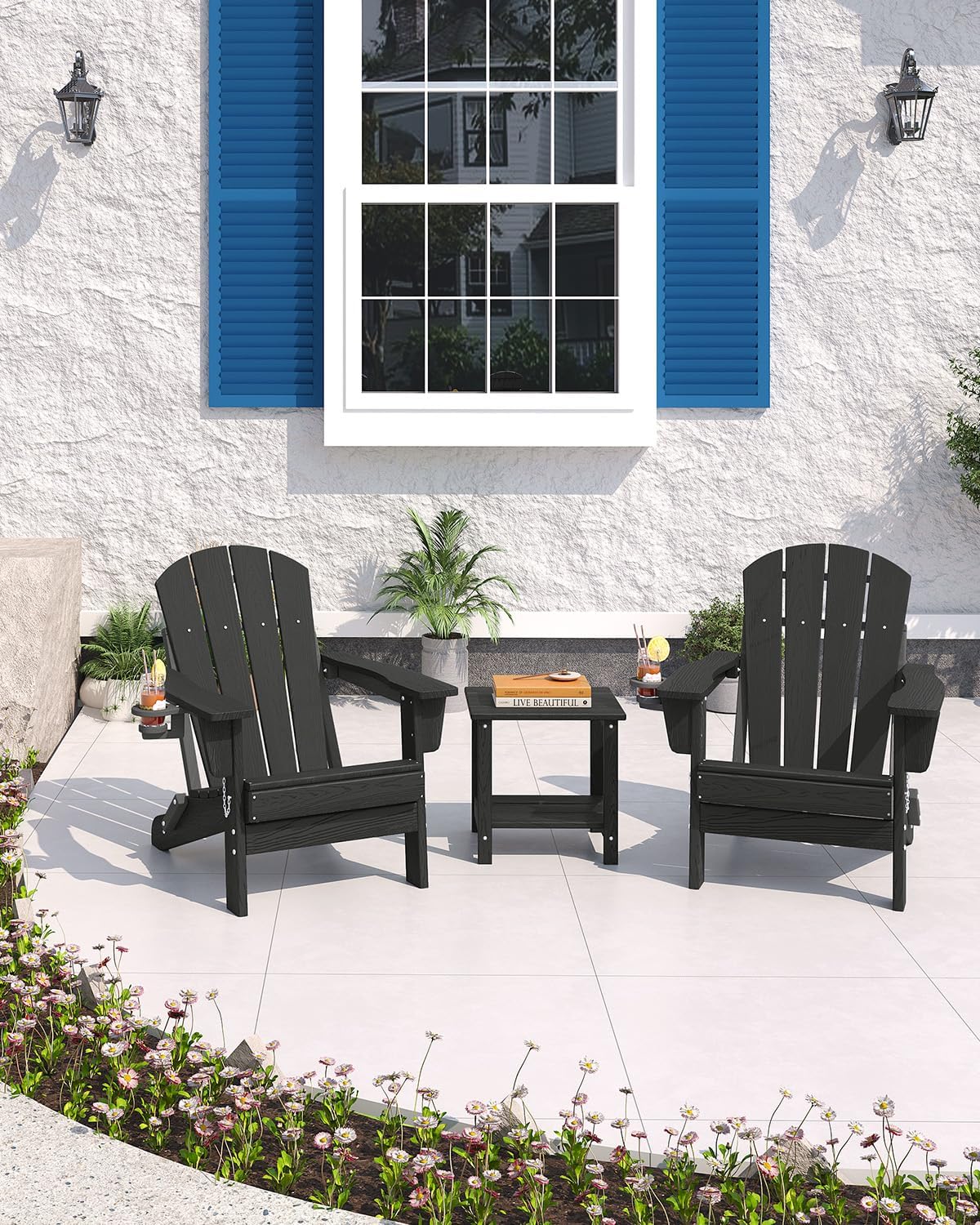 Kursi Lipat Adirondack Plastik - Deck Chair Lounger ulasan dan harga