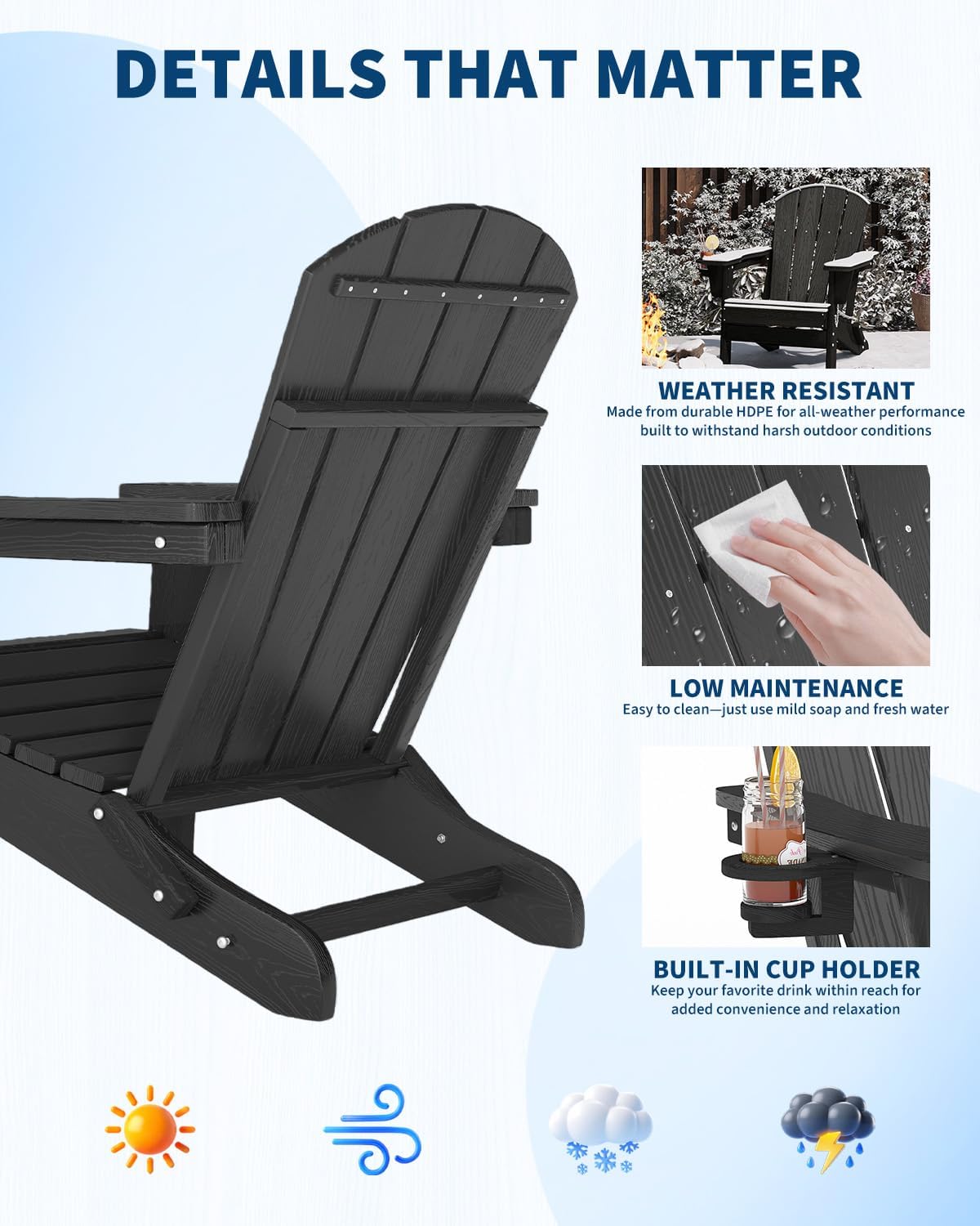 Kursi Lipat Adirondack Plastik - Deck Chair Lounger ulasan dan harga