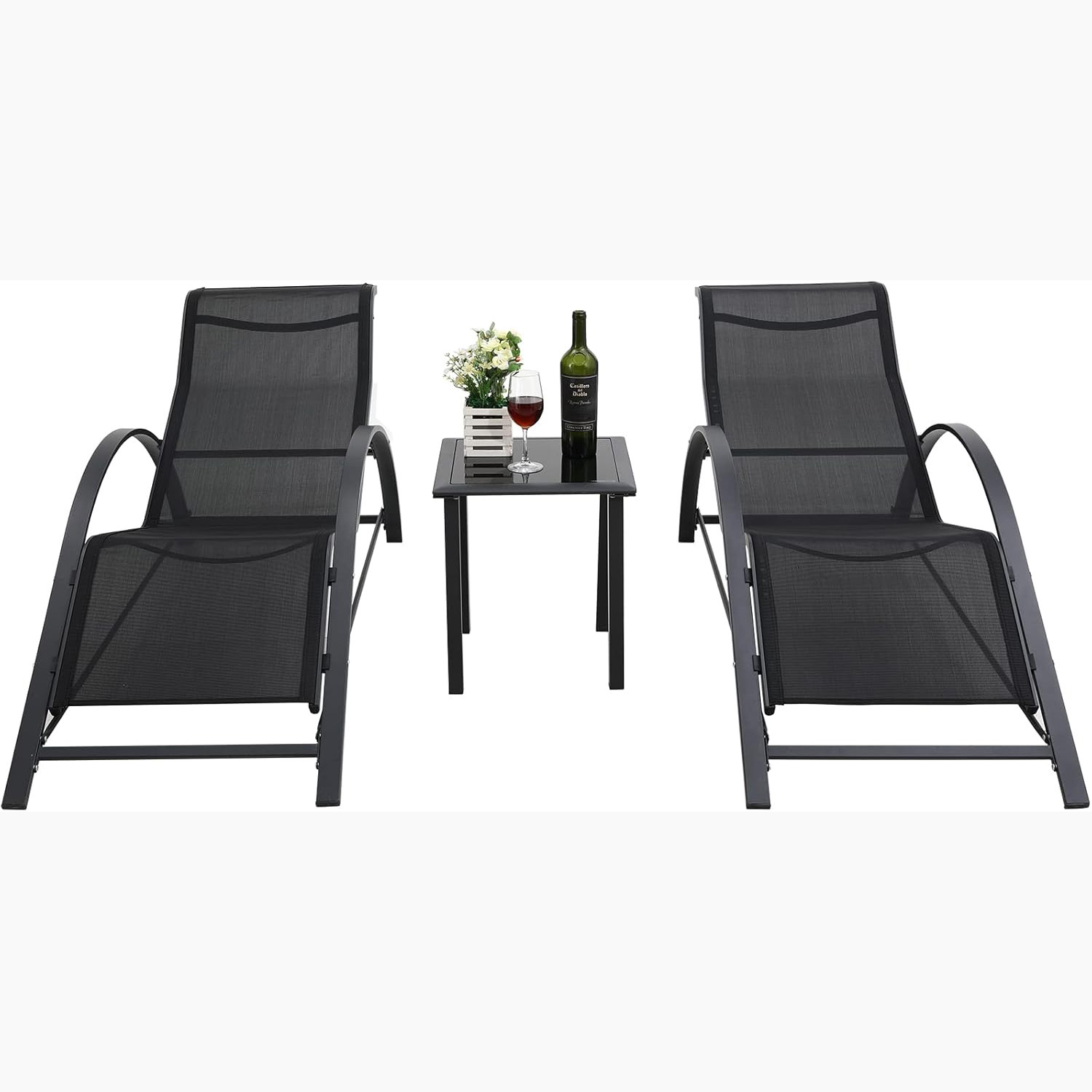 Set Kursi Santai Tepi Kolam Re - Deck Chair Lounger ulasan dan harga