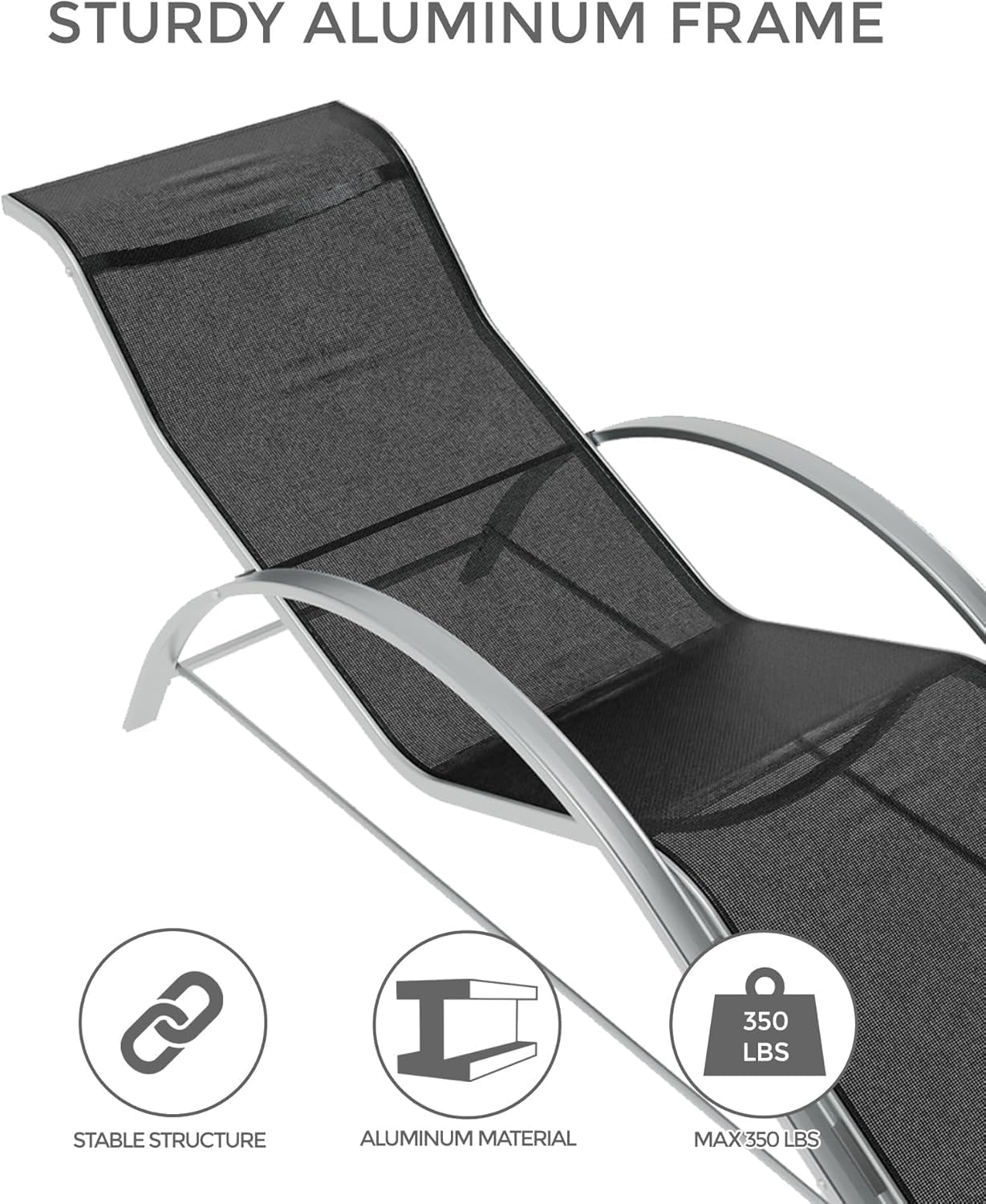 Set Kursi Santai Tepi Kolam Re - Deck Chair Lounger ulasan dan harga