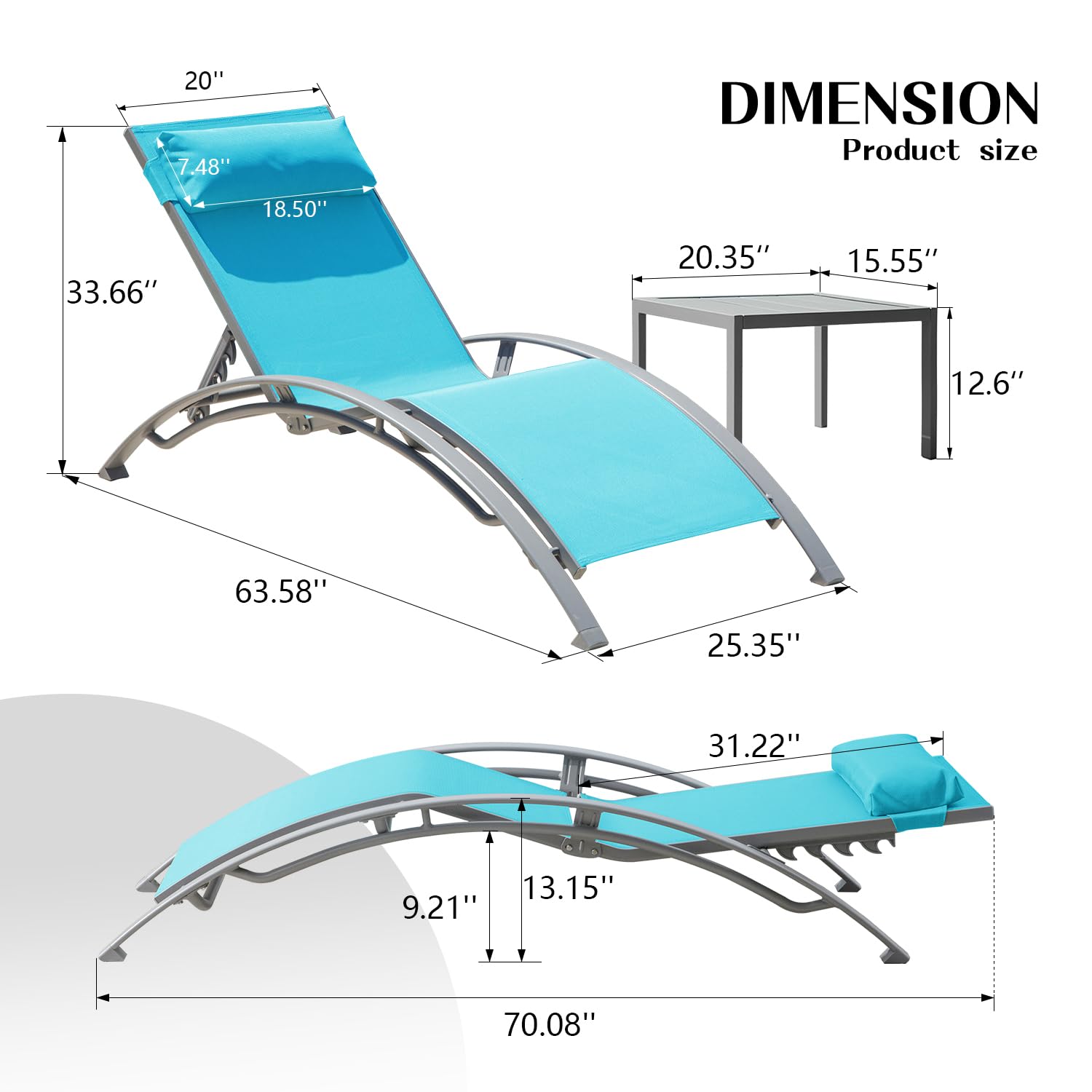 Set Kursi Santai Luar Ruangan  - Deck Chair Lounger ulasan dan harga
