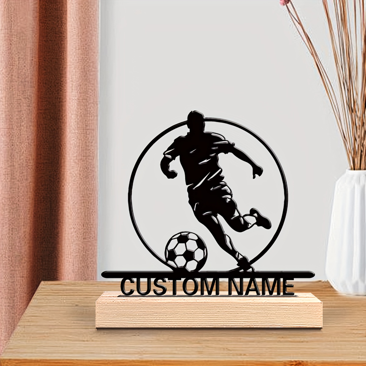 Patung Logam Pemain Sepak Bola - Outdoor Furniture Wood ulasan dan harga