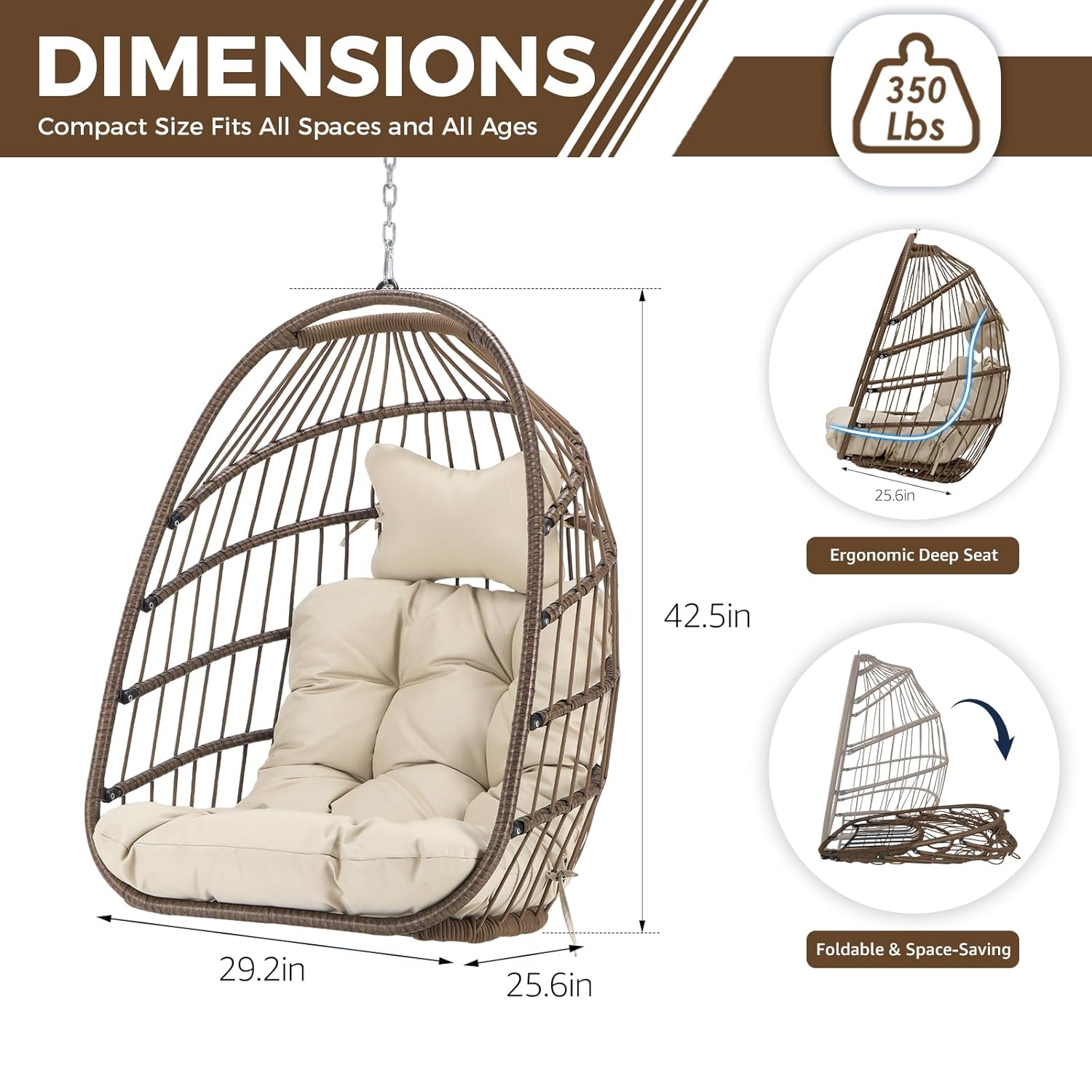 Kursi Telur Gantung Luar Ruang - Outdoor Furniture Egg Chair ulasan dan harga