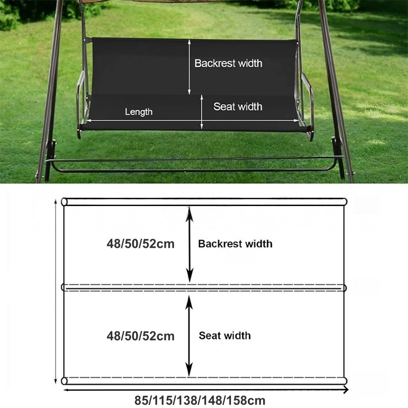 Penutup Kursi Ayun Taman Anti  - Outdoor Furniture Replacement Fabric ulasan dan harga