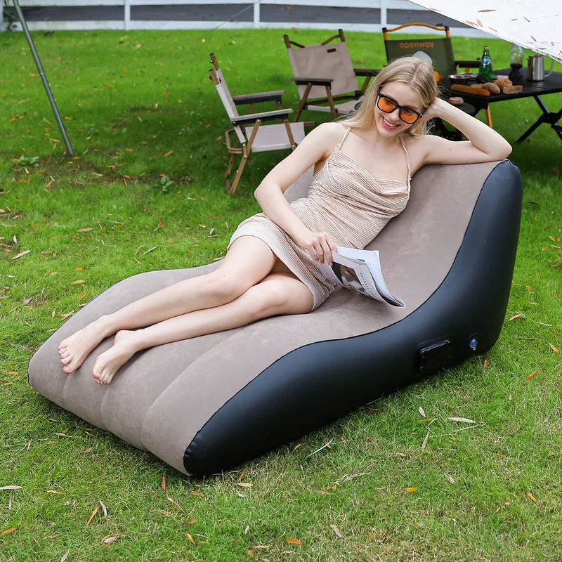 Kursi Santai Tiup, Sofa Tiup P - Deck Chair Lounger ulasan dan harga