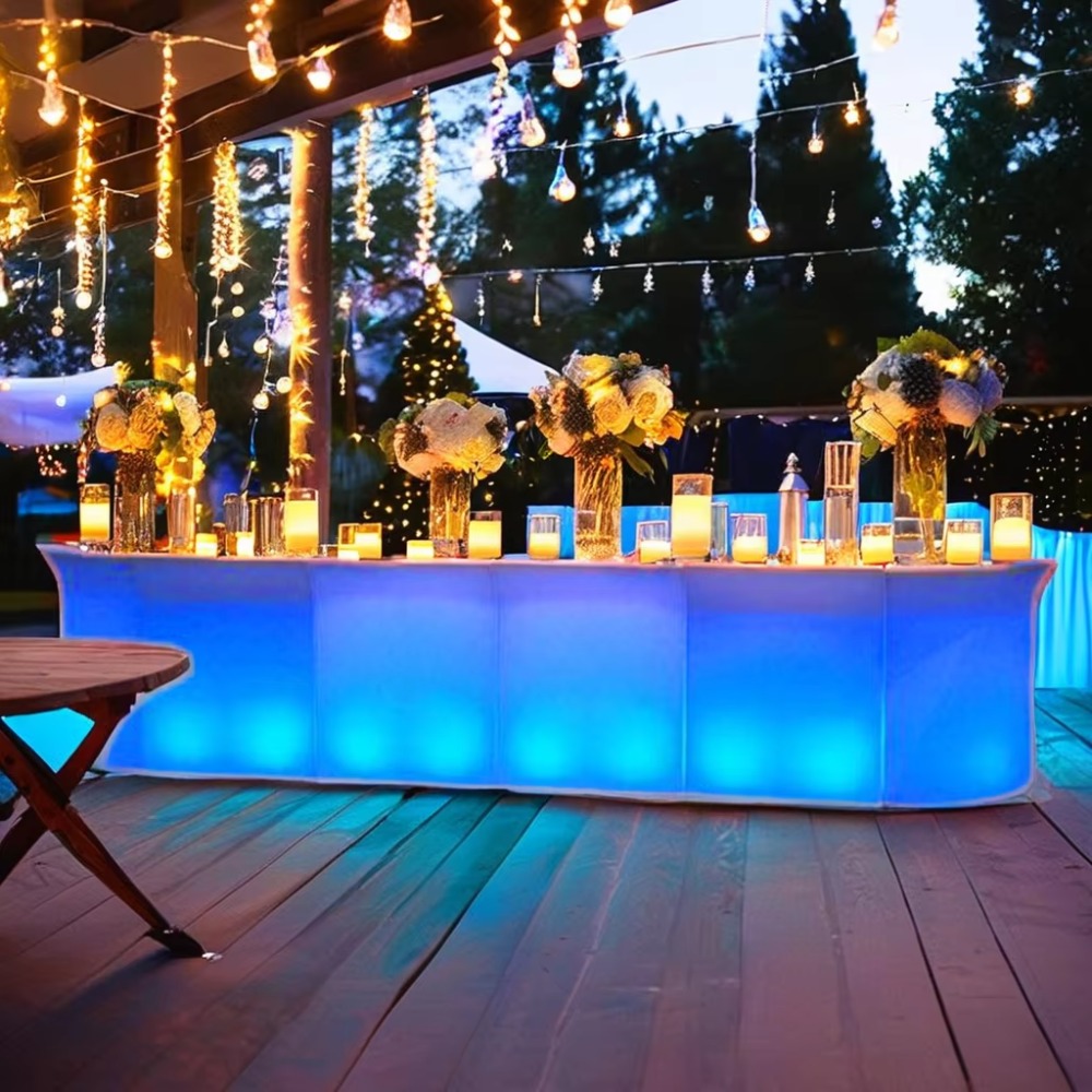 Meja Bar LED Tahan Air untuk L - Outdoor Furniture Rental For Party ulasan dan harga