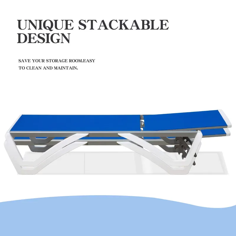 Kursi Santai Aluminium Modern  - Deck Chair Lounger ulasan dan harga