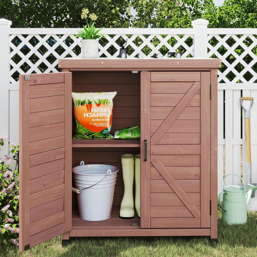 Lemari Penyimpanan Luar Ruanga - Outdoor Furniture Wood ulasan dan harga