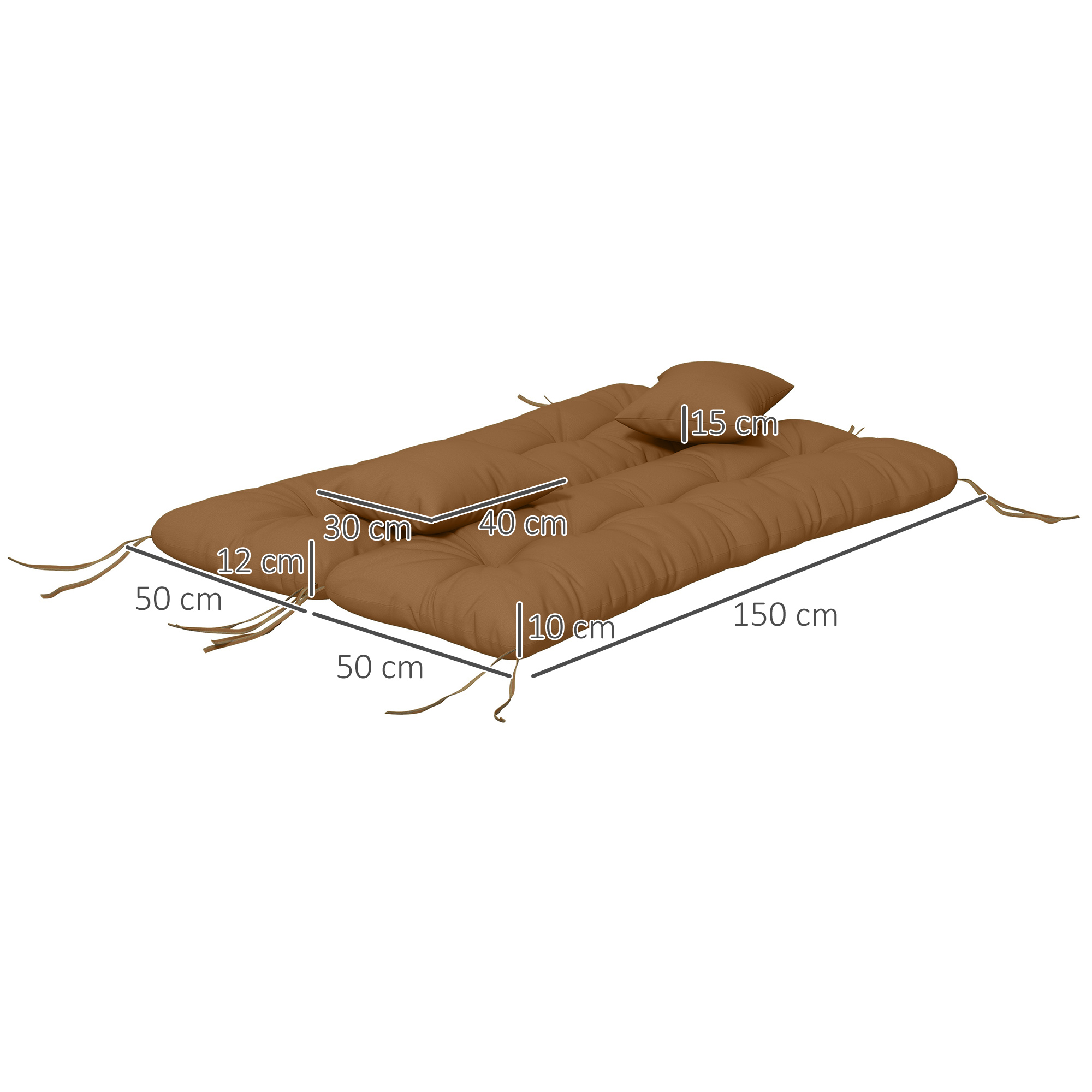 Bantal Bangku Berumbai 59 inci - Outdoor Furniture Replacement Fabric ulasan dan harga