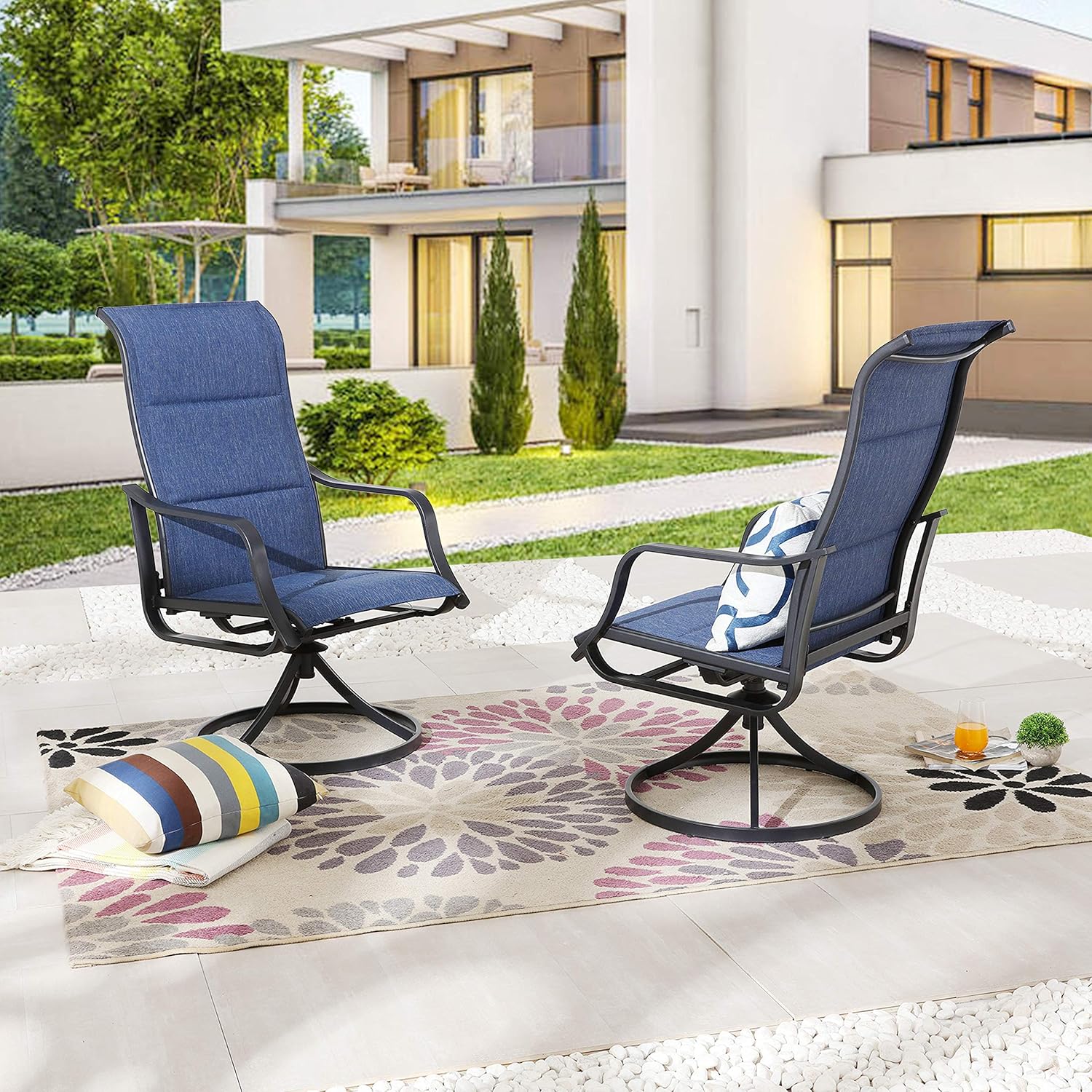 Set Kursi Makan Teras Putar Lu - Deck Chair Lounger ulasan dan harga