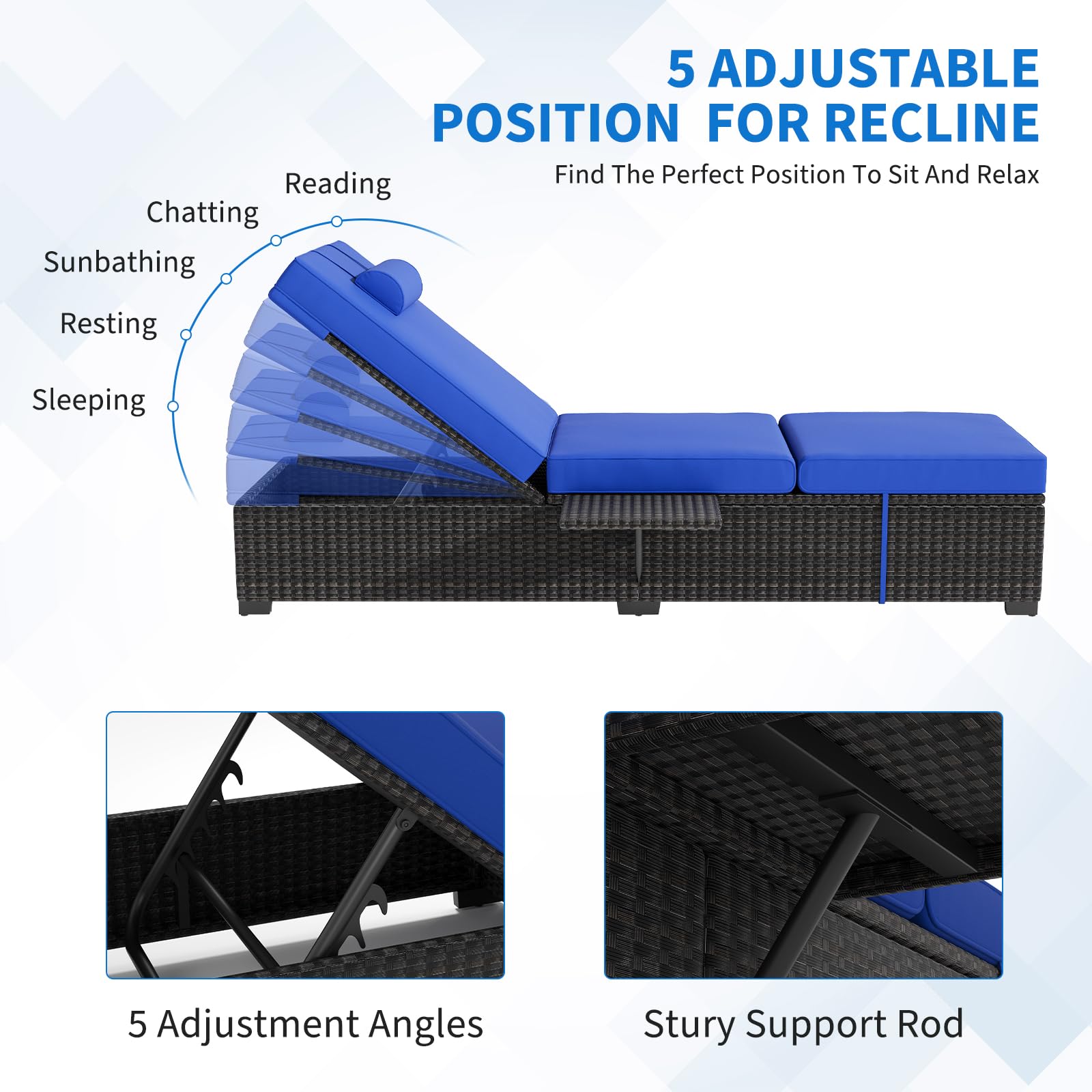 Set Kursi Santai Luar Ruangan  - Deck Chair Lounger ulasan dan harga