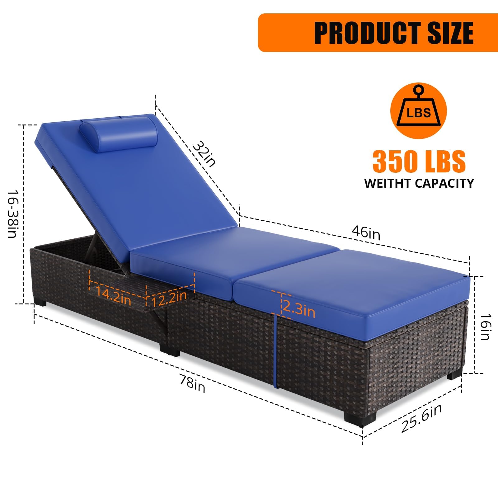 Set Kursi Santai Luar Ruangan  - Deck Chair Lounger ulasan dan harga